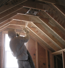  IN attic spray foam insulation